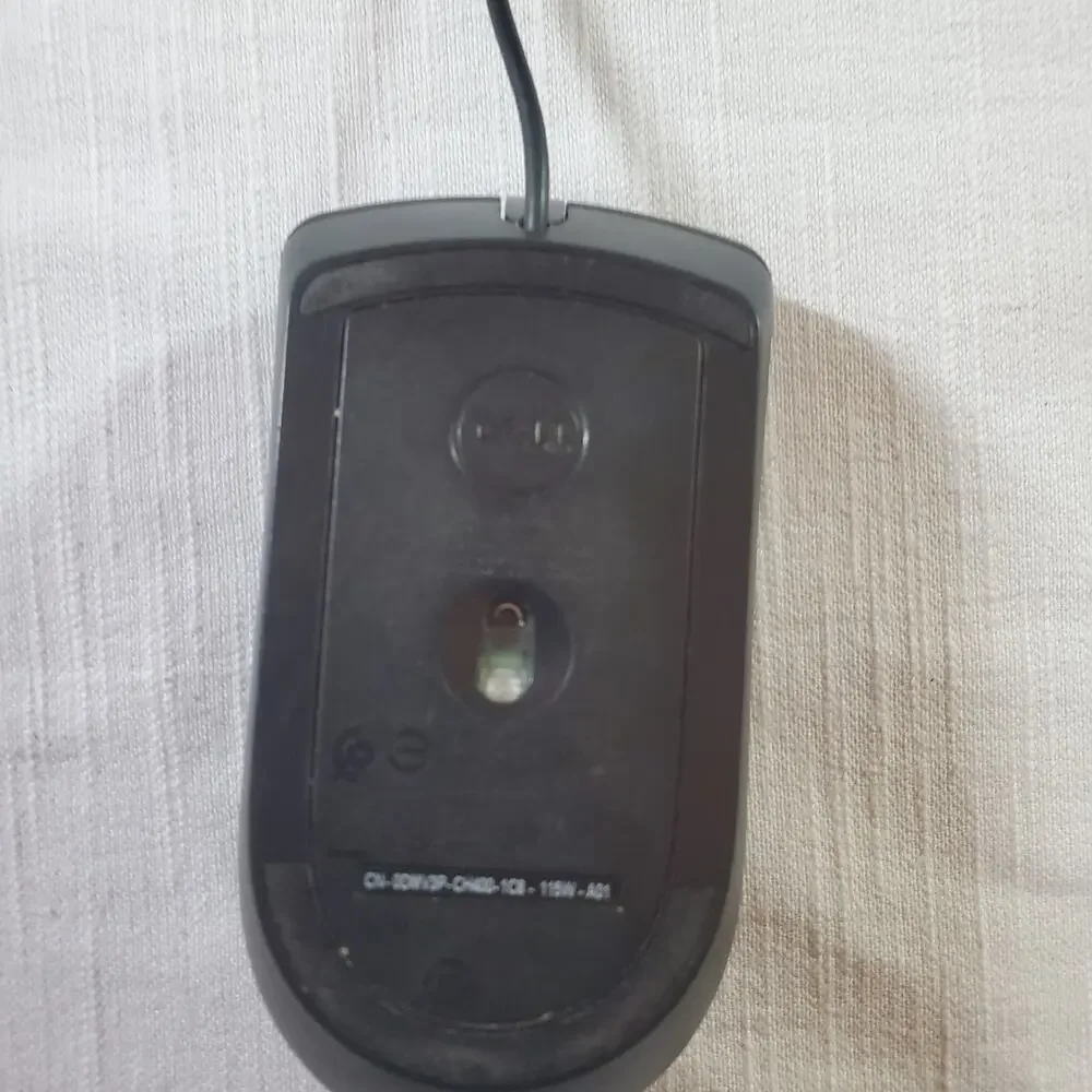 Dell MS116 Wired Optical Mouse Black USB Desktop PC Laptop MS116t1 Plug & Play